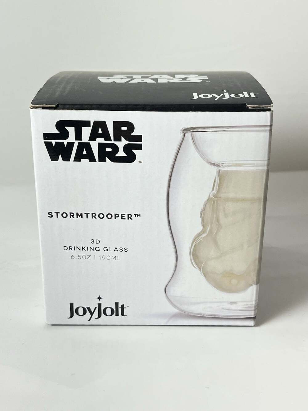 JoyJolt Star Wars Stormtrooper 3D Helmet 6.5oz Double Wall Glass Coffee Clear